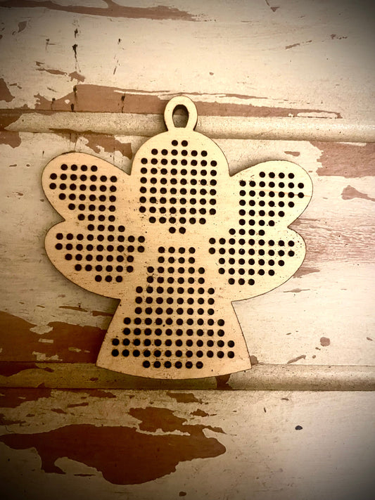 Cross Stitch Angel Christmas Ornament Wood Blanks | Assorted Quantities