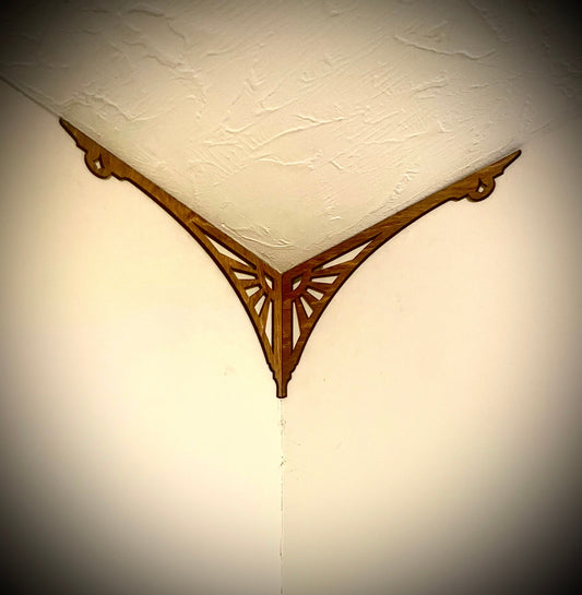 Elegant Wood Corner Accent & Trim | Set of 2 | Multiple Sizes & Finishes | Style M