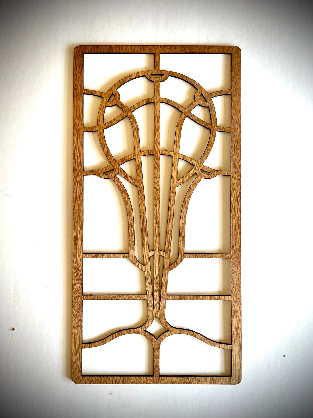Boho Modern Art Nouveau Geometry Wood Wall Art | 4-Panel Set | Multiple Sizes & Finishes | Set A