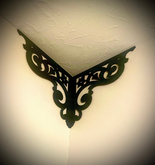Elegant Wood Corner Accent & Trim | Set of 2 | Multiple Sizes & Finishes | Style A
