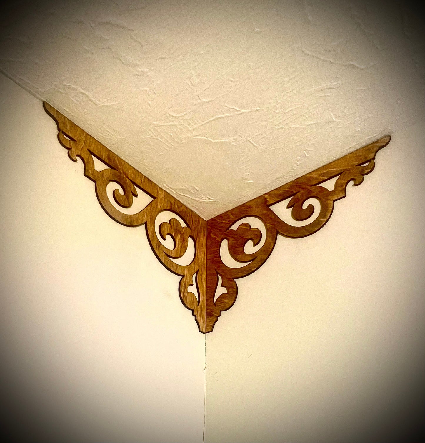 Elegant Wood Corner Accent & Trim | Set of 2 | Multiple Sizes & Finishes | Style D