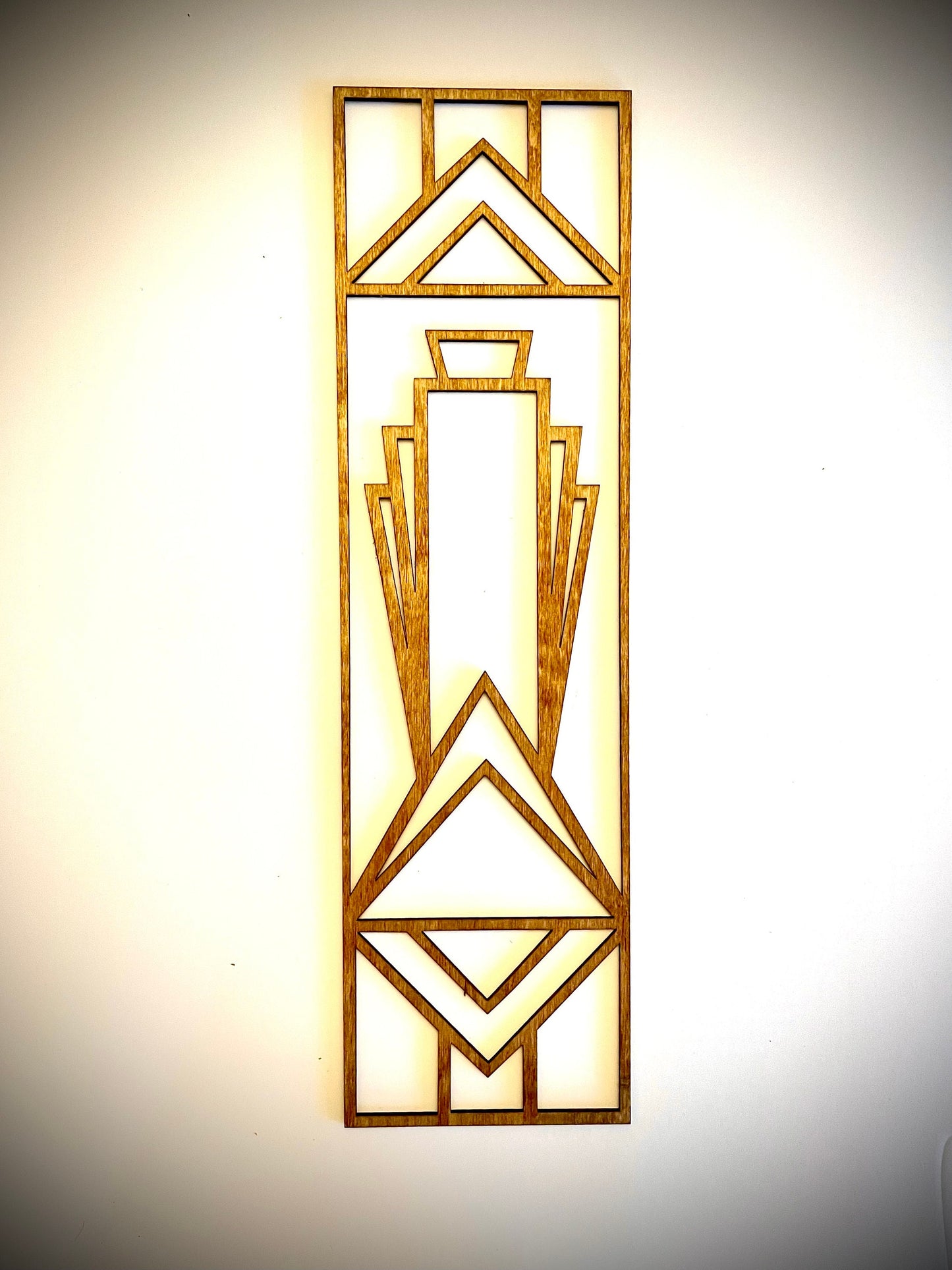 Art Deco Geometry Wood Wall Art | 3-Panel Set | Multiple Sizes & Finishes | Style H