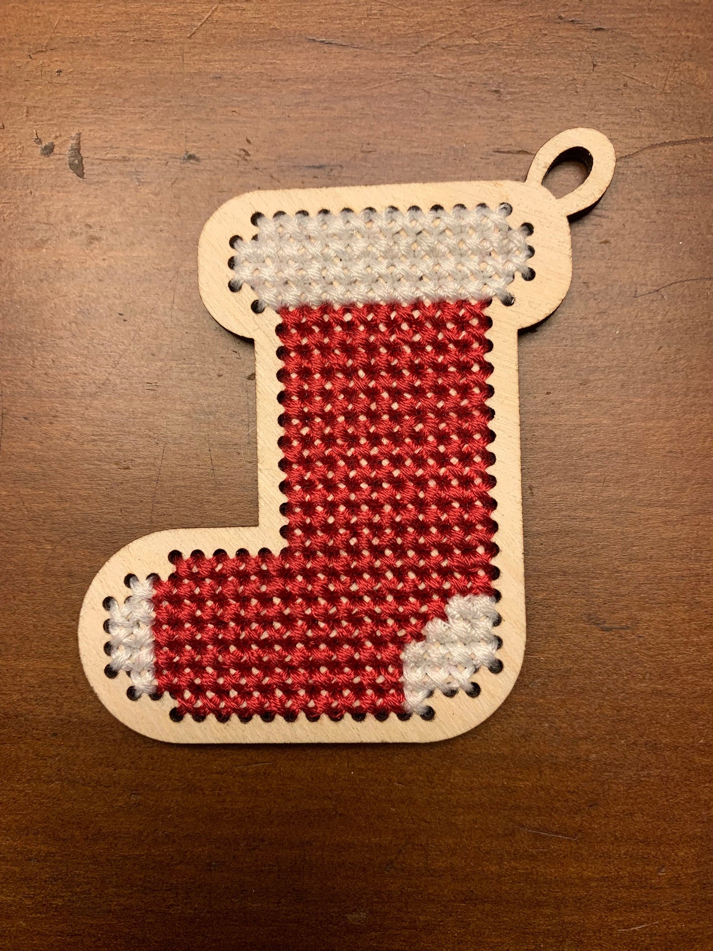 Cross Stitch Stocking Christmas Ornament Wood Blanks | Assorted Quantities