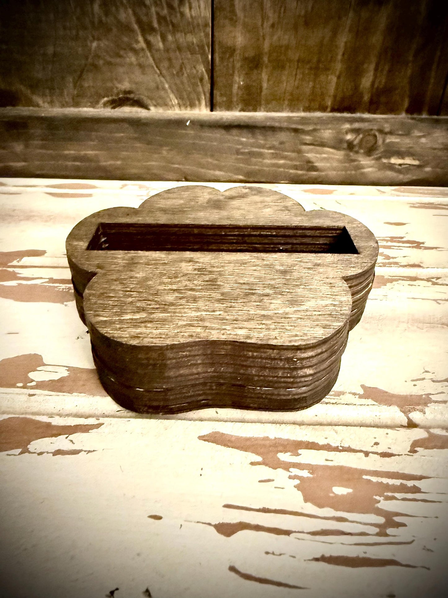 Dog Paw Wood Business Card Holder | 12 Finishes