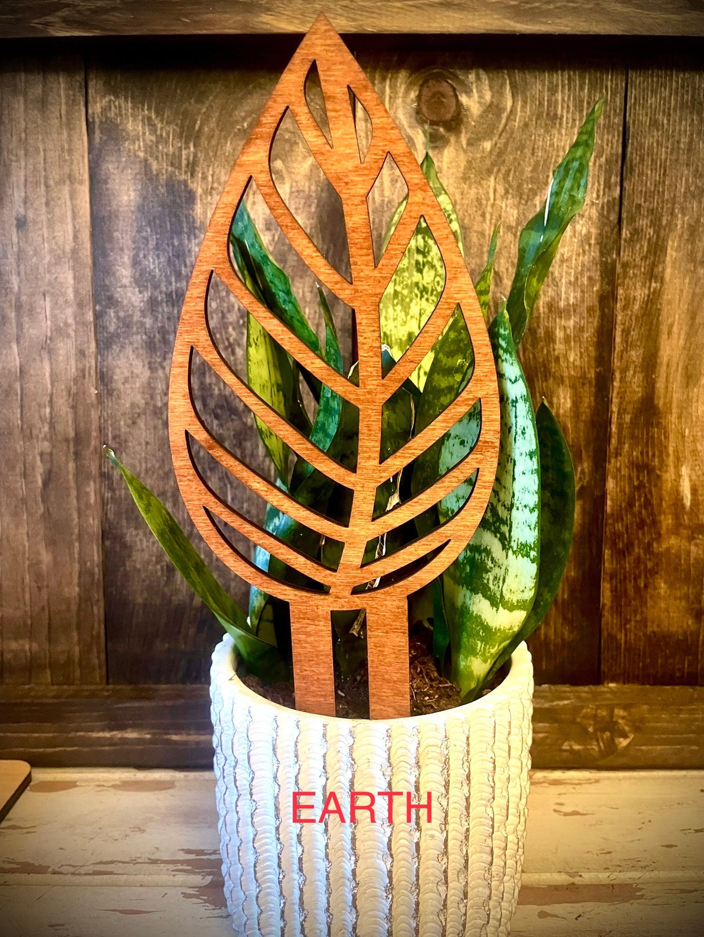 Boho Indoor Plant Trellis | 4 Elements Teardrop | Earth, Water, Wind & Fire | Multiple Sizes & Finishes