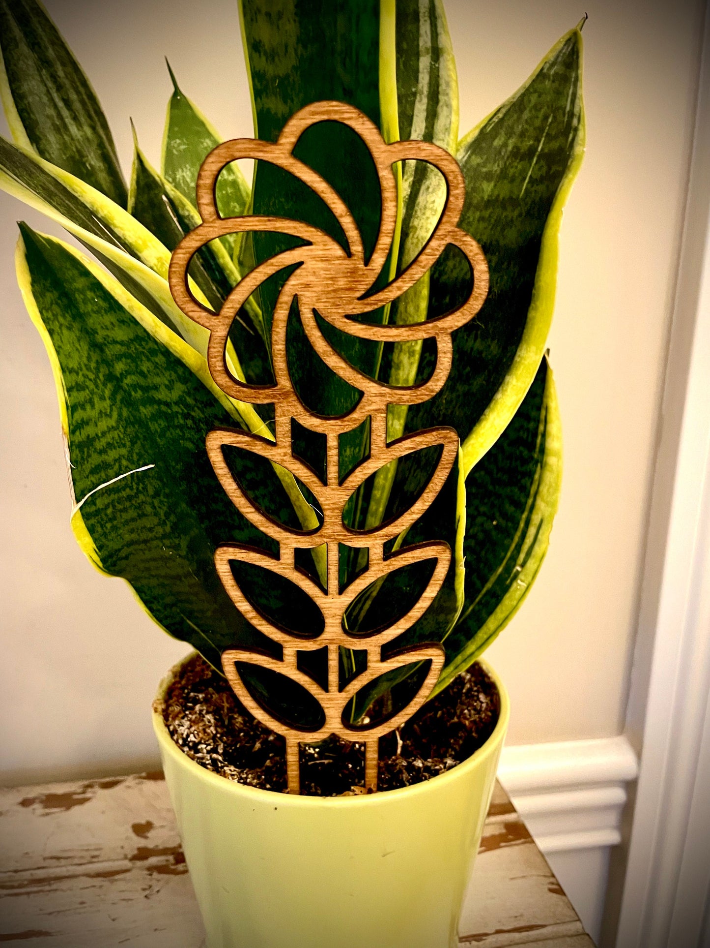 Boho Indoor Plant Trellis | Flower | Multiple Sizes & Finishes | Style C