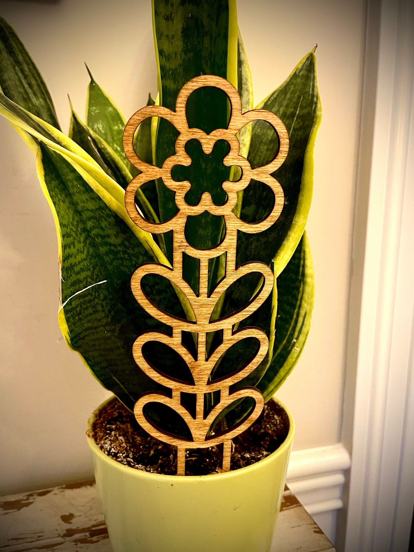 Boho Indoor Plant Trellis | Flower | Multiple Sizes & Finishes | Style G