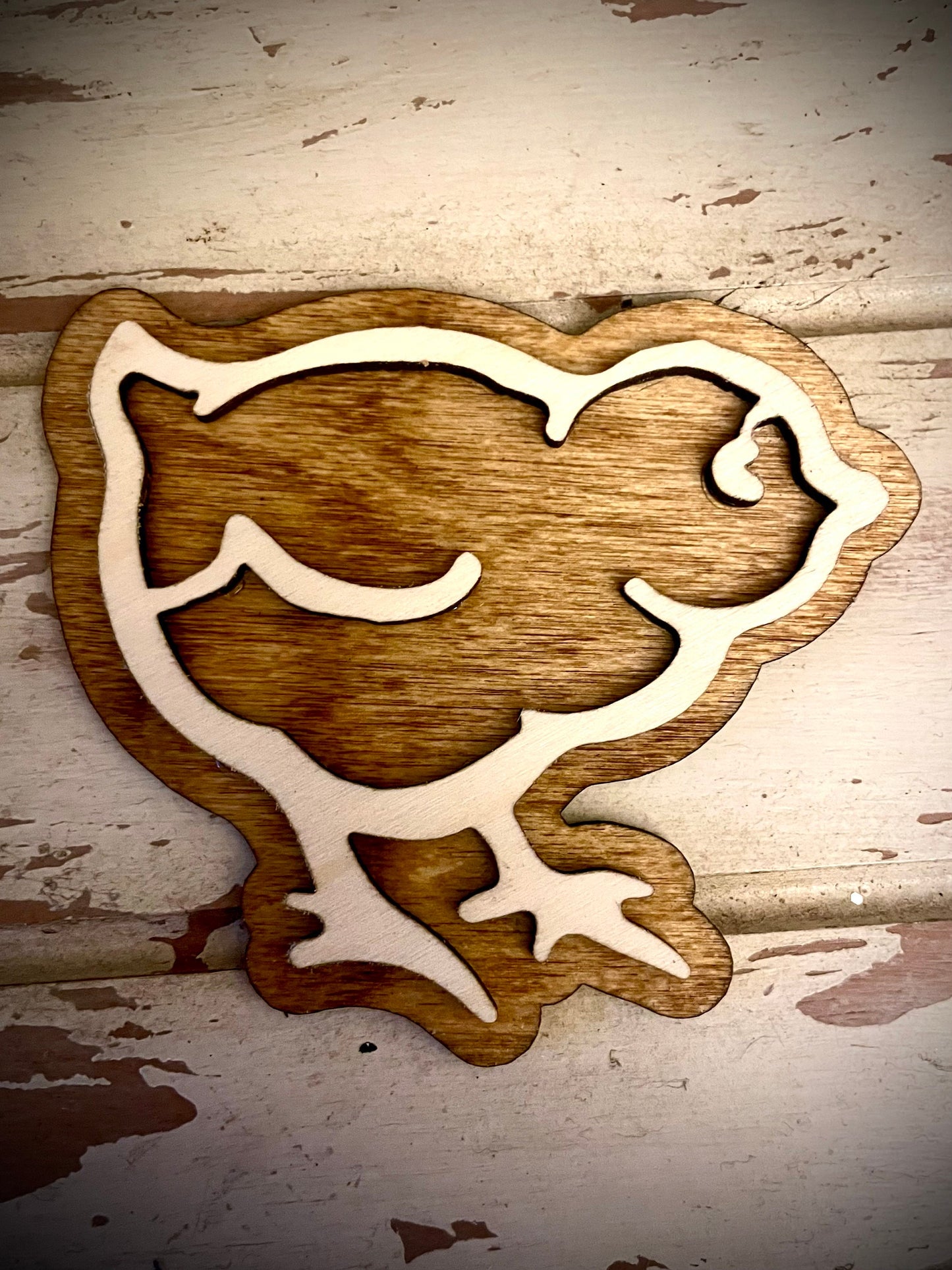 Baby Chick 2-Layer Wood Refrigerator Magnet | 12 Finishes | Easter & Spring Decor