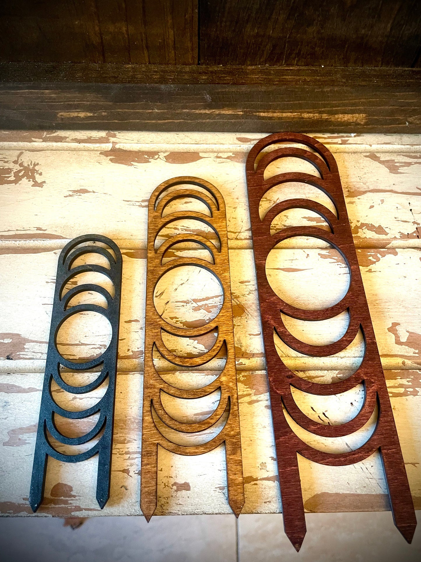 Boho Indoor Plant Trellis | Moon Phase | Multiple Sizes & Finishes