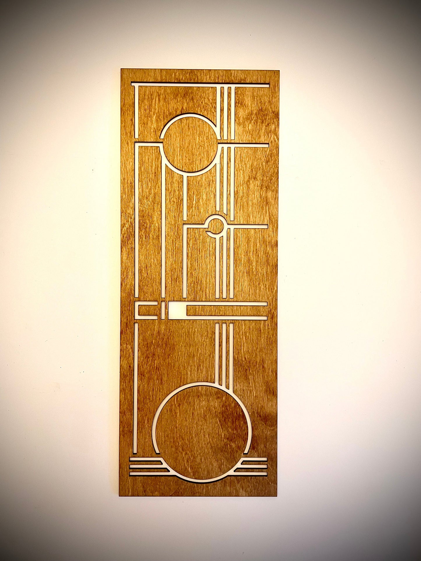 Art Deco Geometry 2-Panel Wood Wall Art - Style E