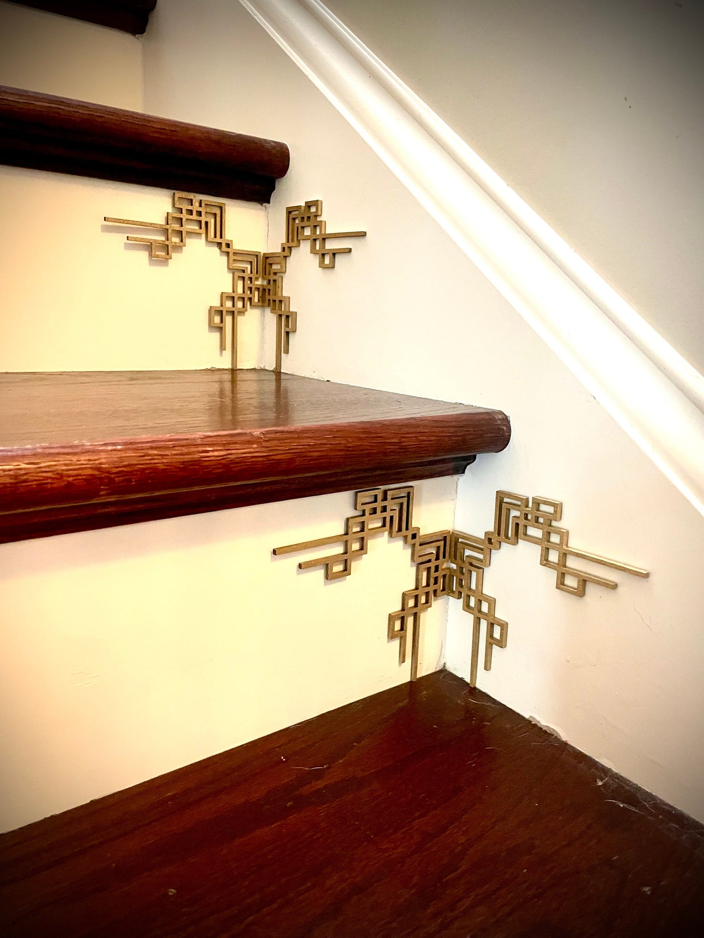 Art Deco art deco staircase accents | embellishments (set of 4)  Art Deco style N