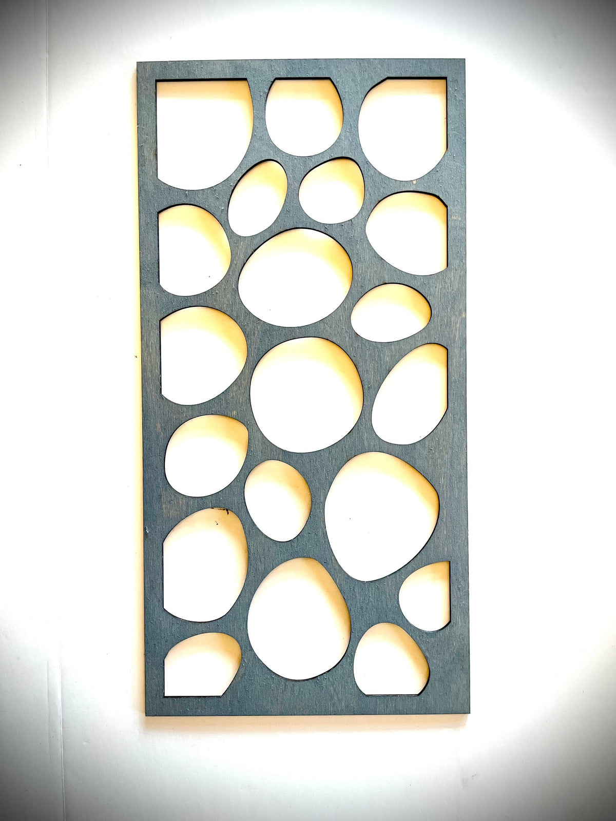 Boho Abstract Stones Wood Wall Art | 3-Panel Set | Multiple Sizes & Finishes | Set B