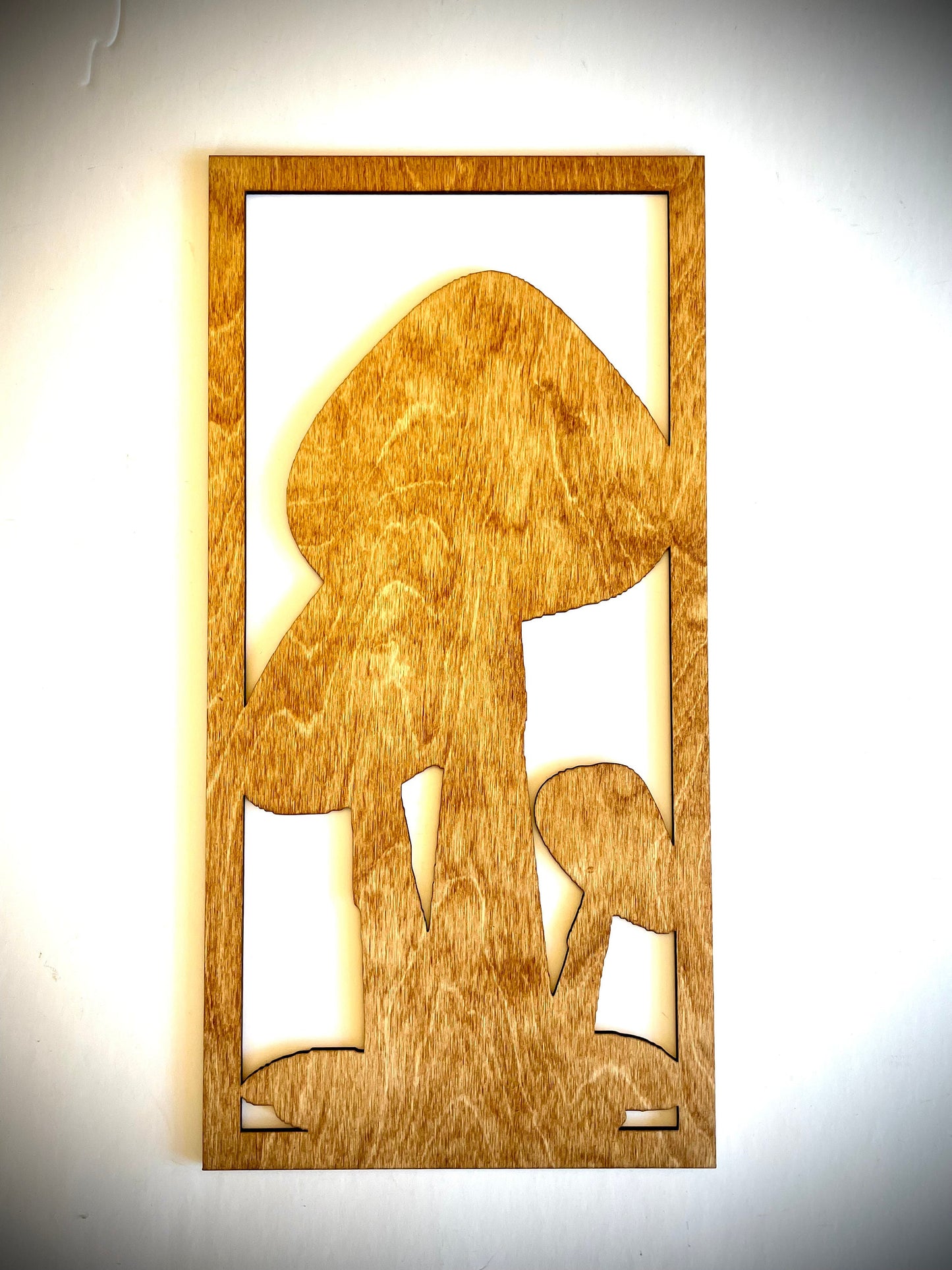 Mushroom Wood Wall Art | 3-Panel Set | Multiple Sizes & Finishes