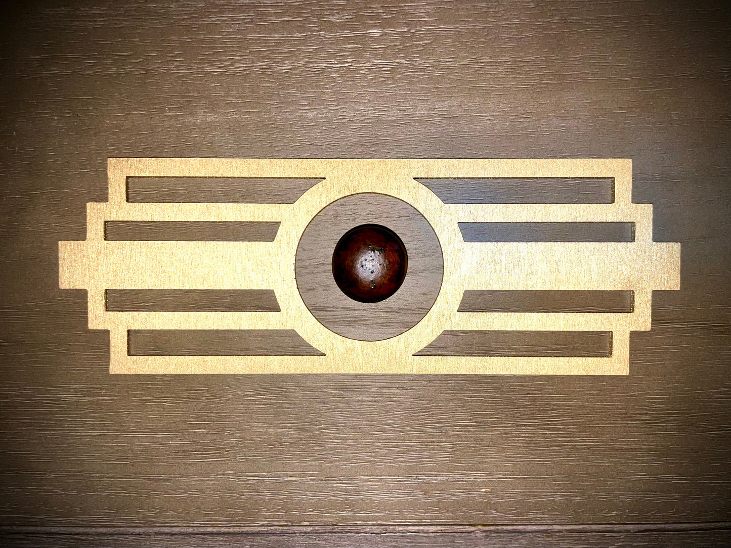 Boho Modern Art Deco Art Deco wood drawer knob or pull accent available in 15 finishes.  2 pieces. Set A-Circle