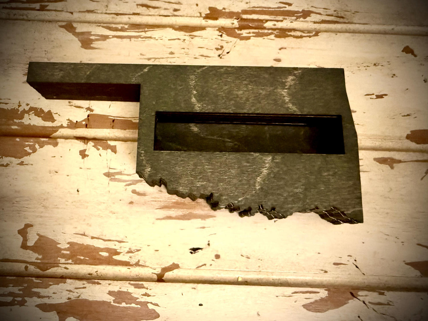 Oklahoma Wood Business Card Holder | 12 Finishes | Office Gift