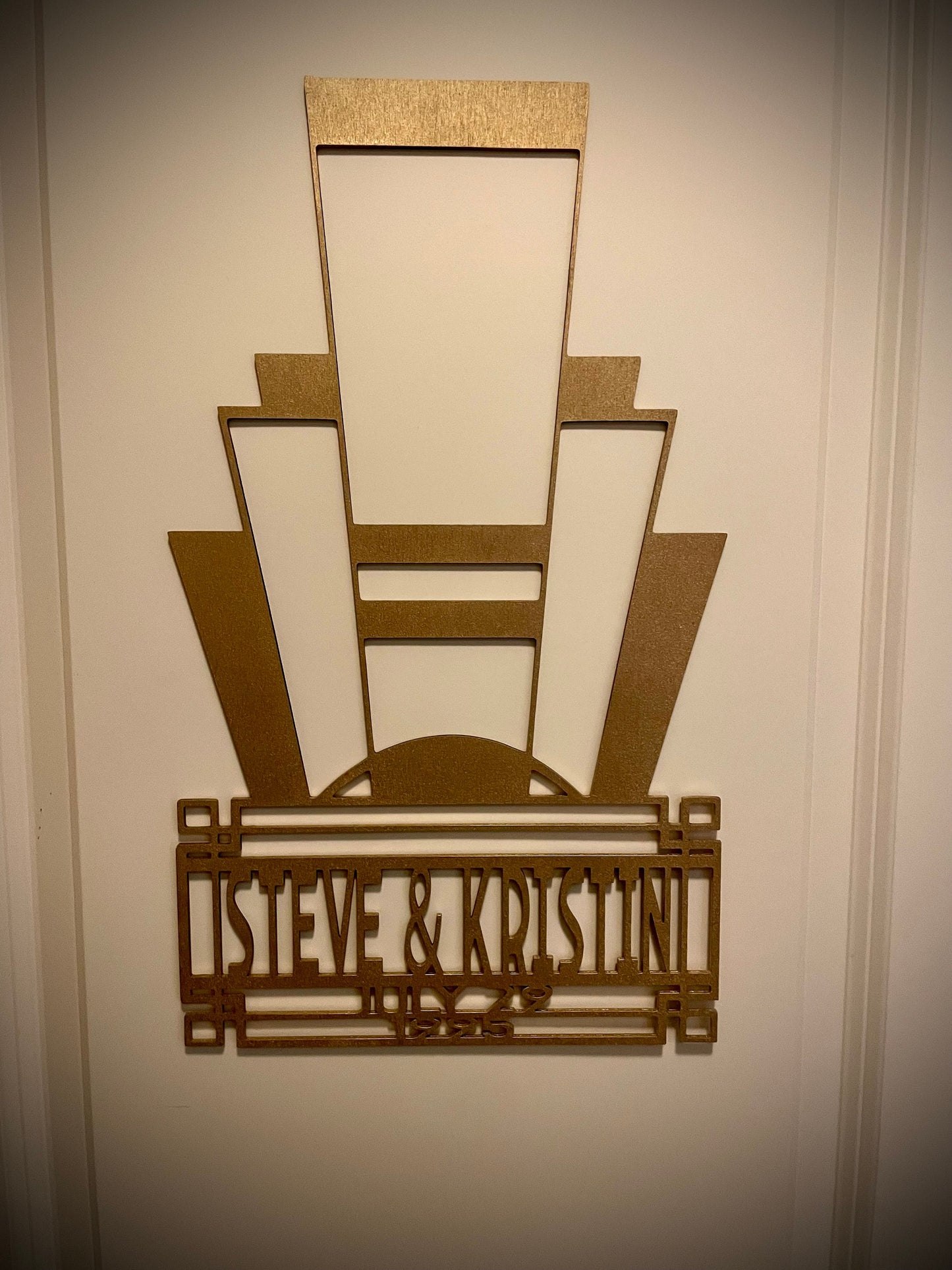 Boho Modern Art Deco Art Deco Gatsby Marquee Wedding Sign | decor wall art original