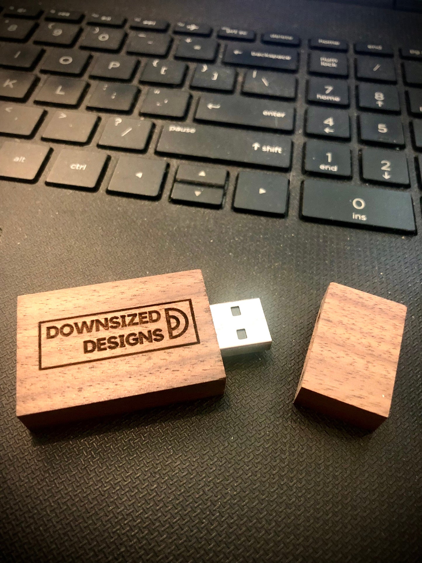 Custom Engraved Wood Thumb Drive | 4GB USB Flash Drive | Personalized Tech Gift