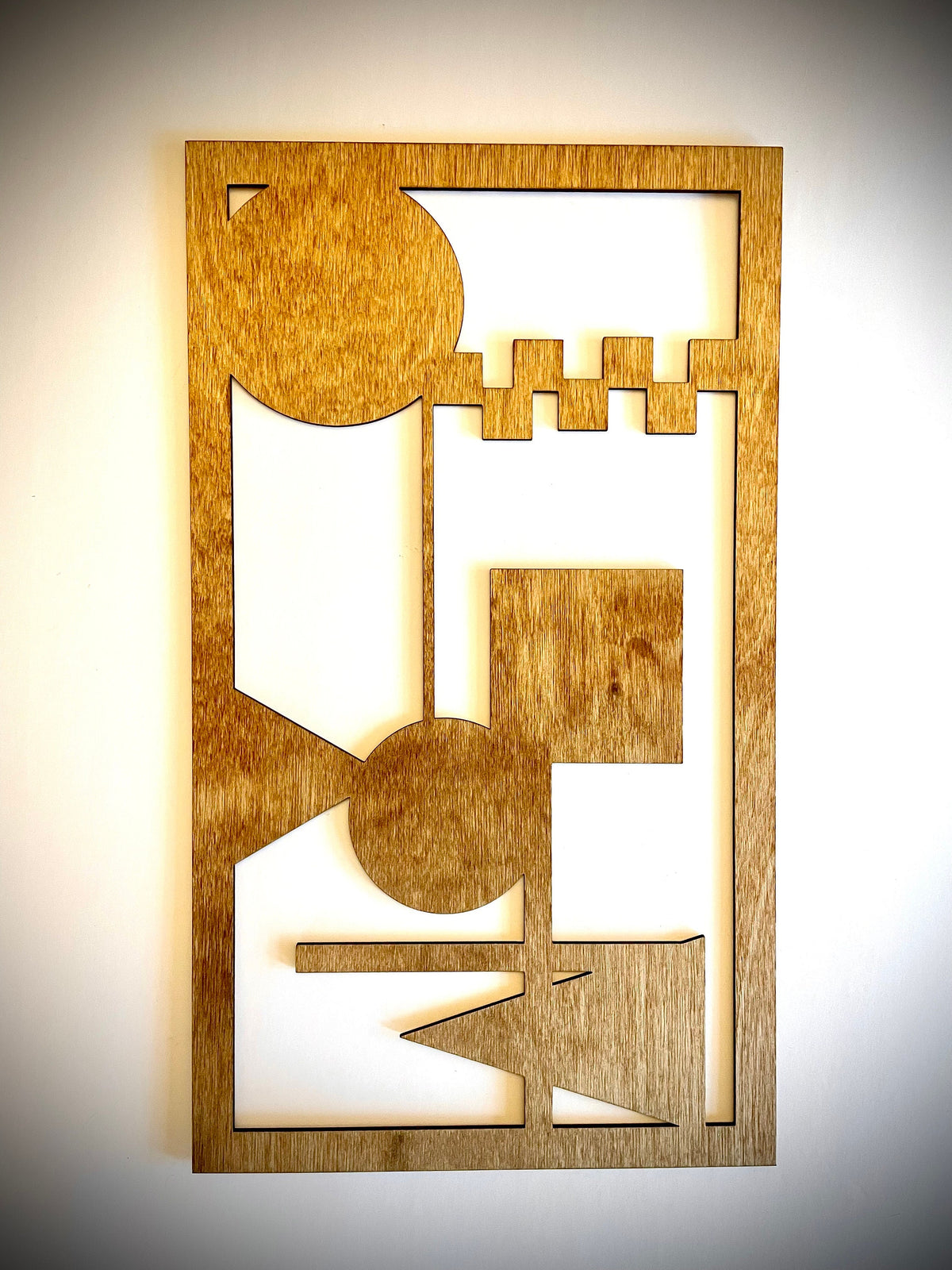 Shapeism Boho Modern Geometry Wood Wall Art | 3-Panel Set | Multiple Finishes