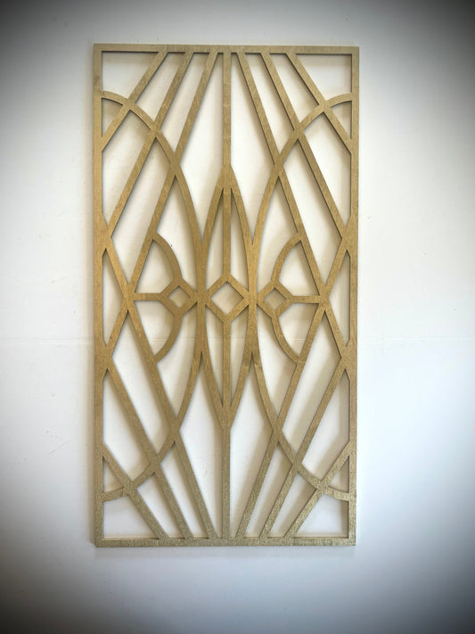 Boho Modern Art Deco Art Deco Geometry wood wall art, 2 panel in multiple sizes and finishes, set T