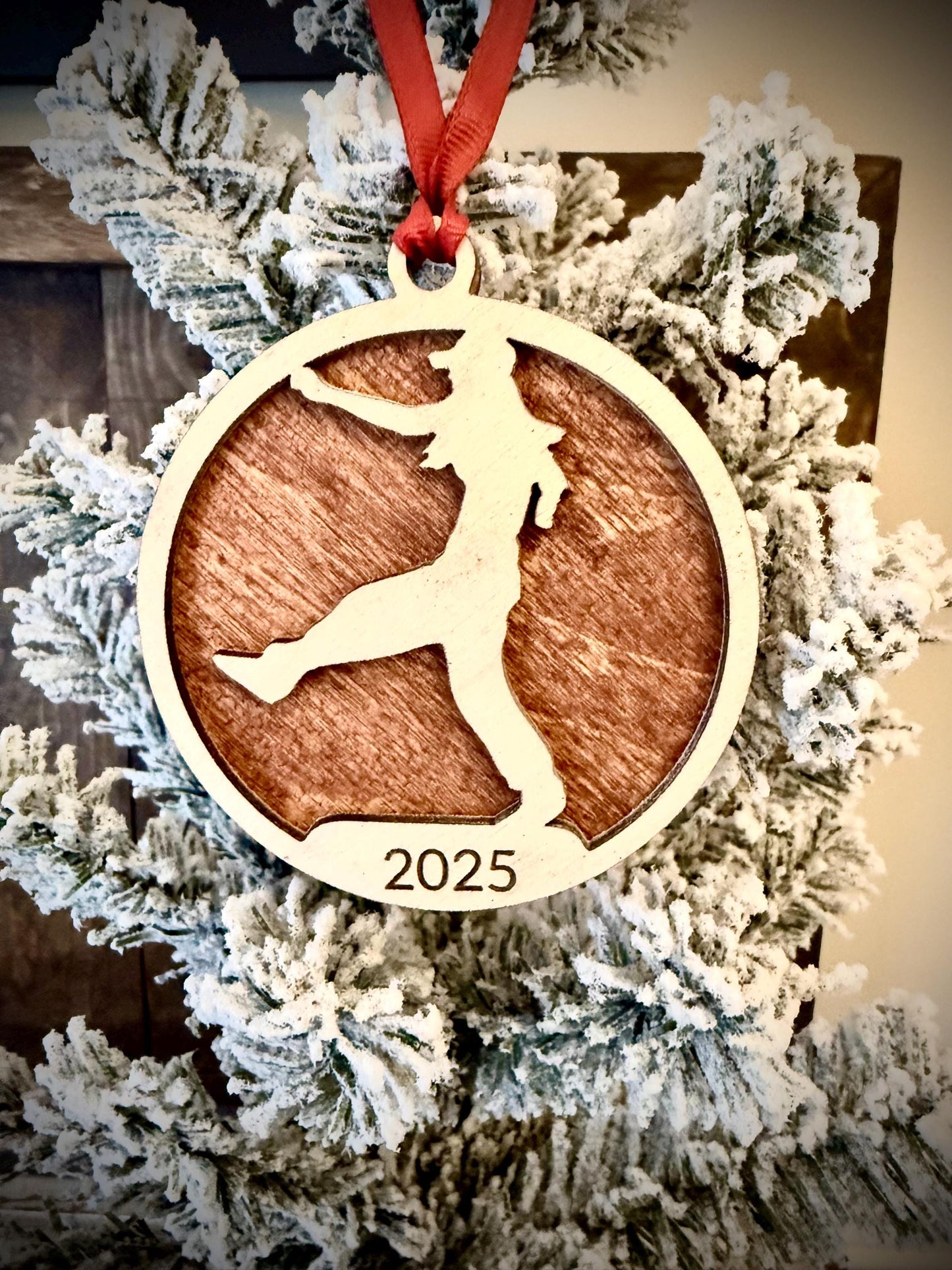 Hip Hop Jazz Dancer Personalized 2-Layer Wood Christmas Ornament & Gift Tag | Multiple Finishes | Dance Gift