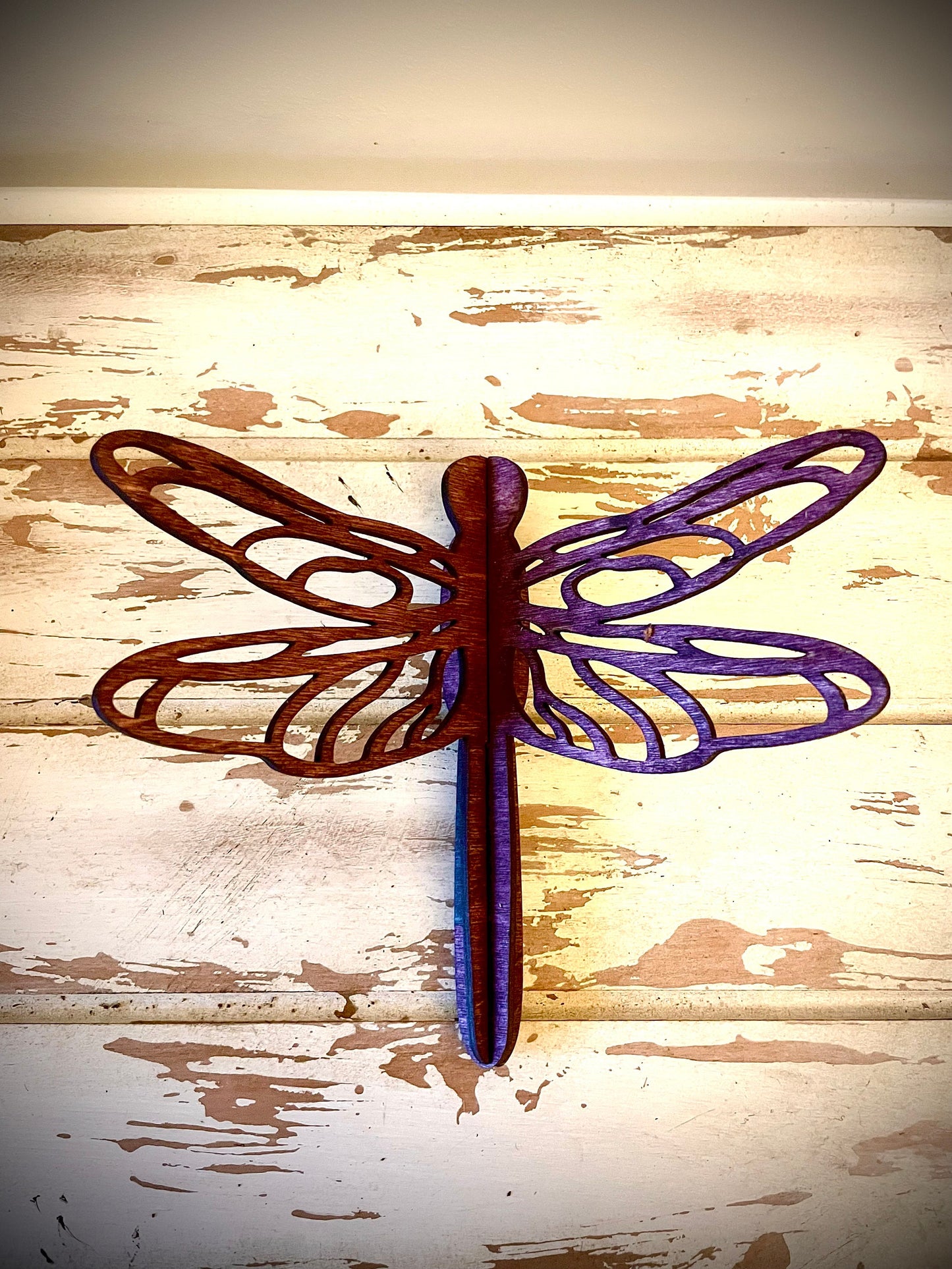 3D Dragonfly Wood Tabletop Decor | Wedding Centerpiece | 5 Sizes, 12 Finishes