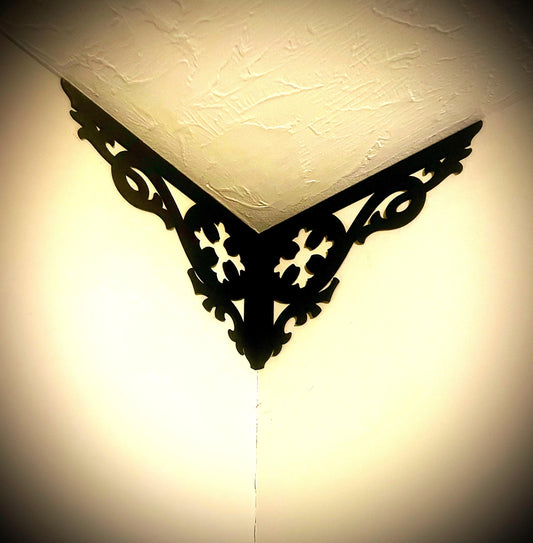 Elegant Wood Corner Accent & Trim | Set of 2 | Multiple Sizes & Finishes | Style F