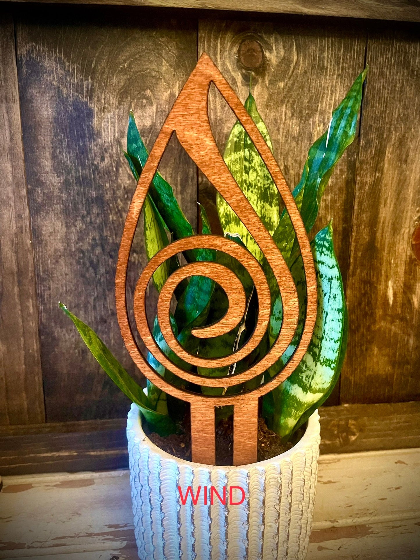 Boho Indoor Plant Trellis | 4 Elements Teardrop | Earth, Water, Wind & Fire | Multiple Sizes & Finishes