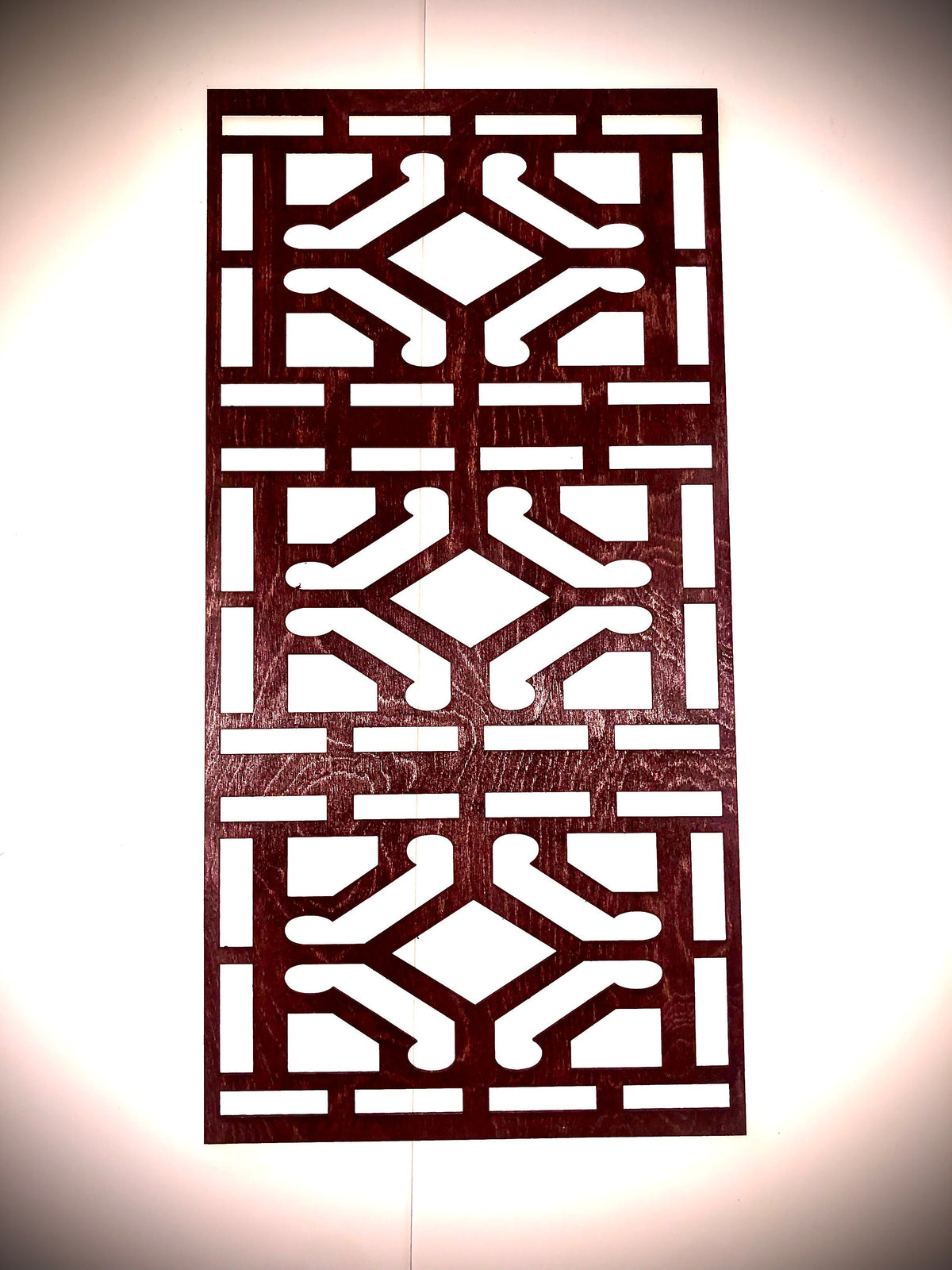 Stained Glass & Geometric Mandala Wood Wall Art | 3-Panel Set | Multiple Sizes & Finishes | Collection 1