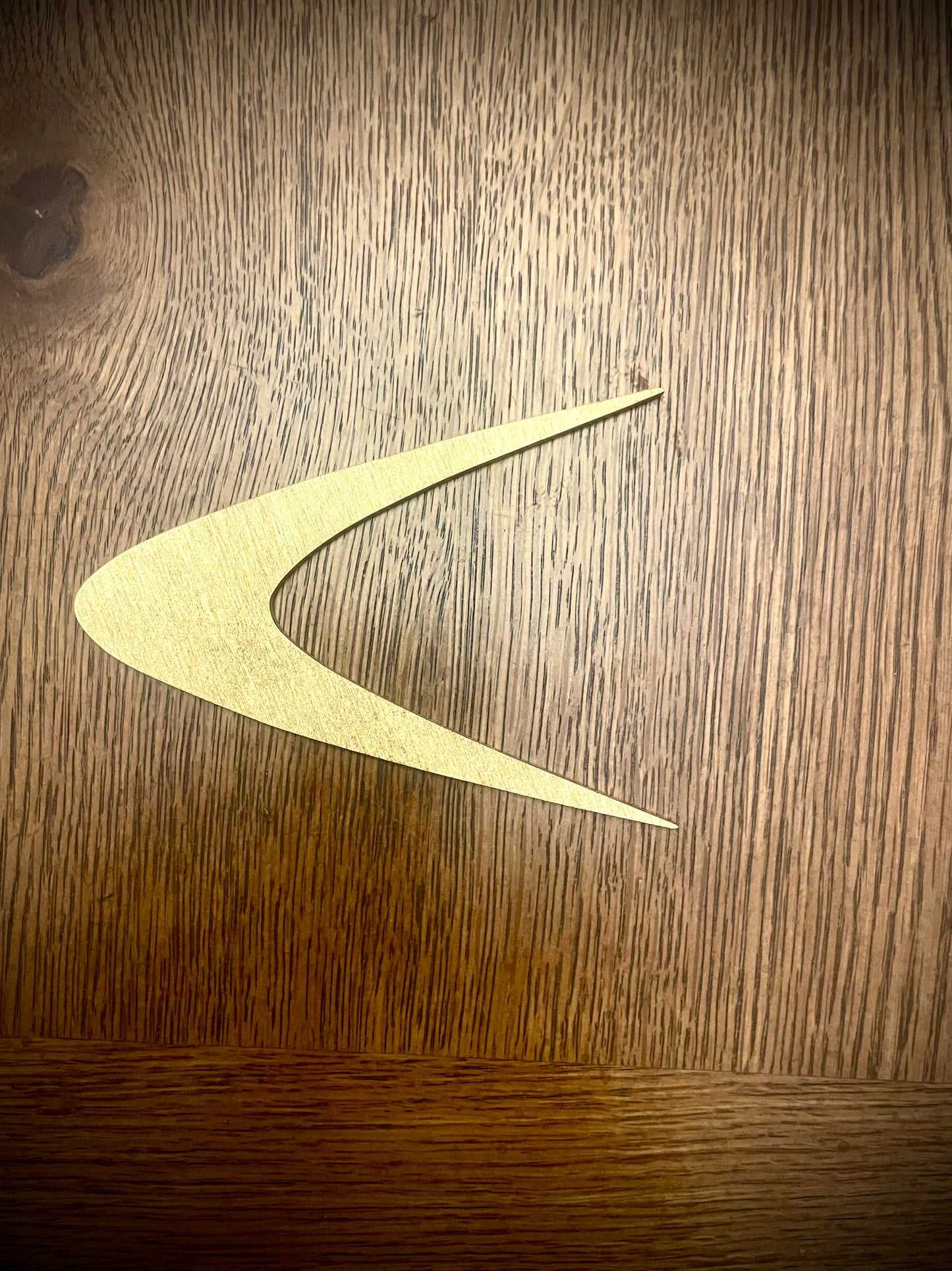 Mid Century Modern Atomic Boomerang Wood Drawer Knob | Set of 2 | 15 Finishes | Set AI (No Hole)