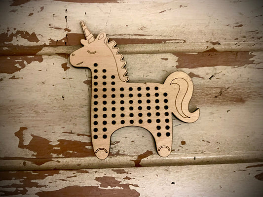 Cross Stitch Unicorn Wood Blanks | Assorted Quantities