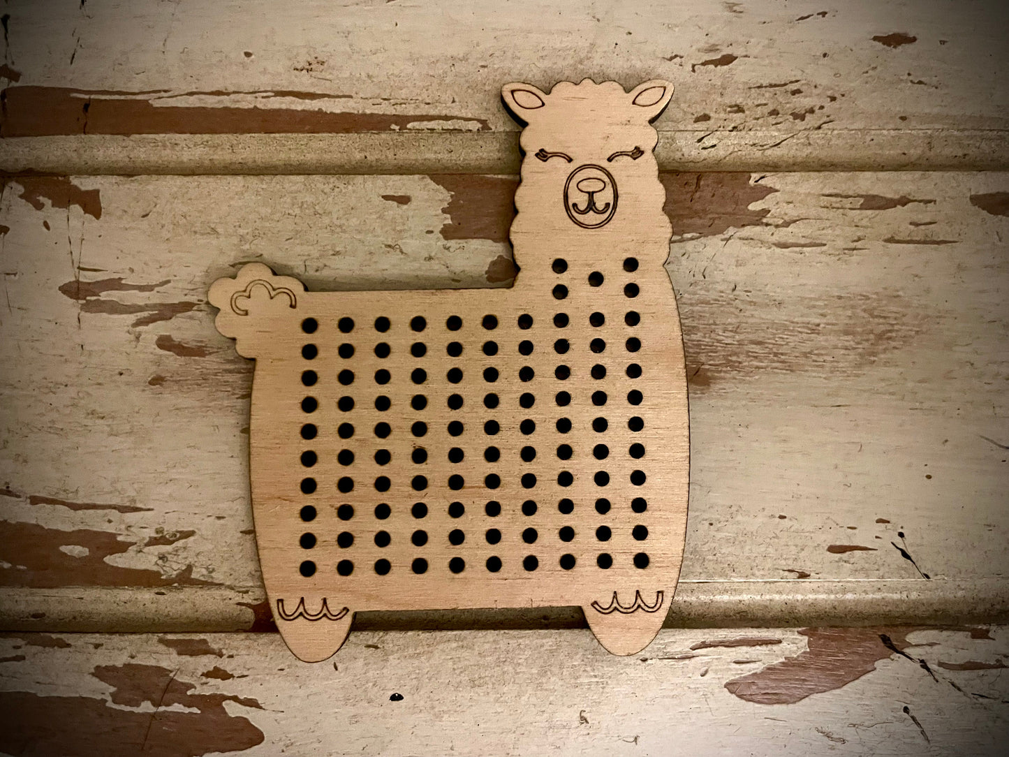Cross Stitch Llama Wood Blanks | Assorted Quantities