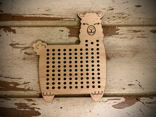 Cross Stitch Llama Wood Blanks | Assorted Quantities