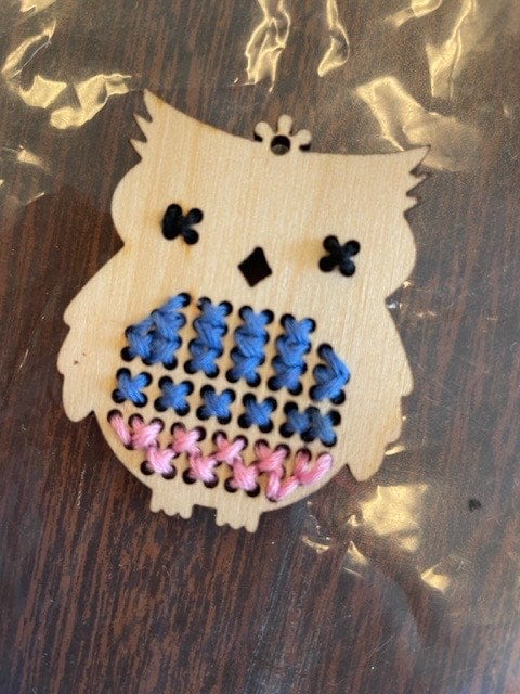 Cross Stitch Mini Owl Wood Blanks | Assorted Quantities
