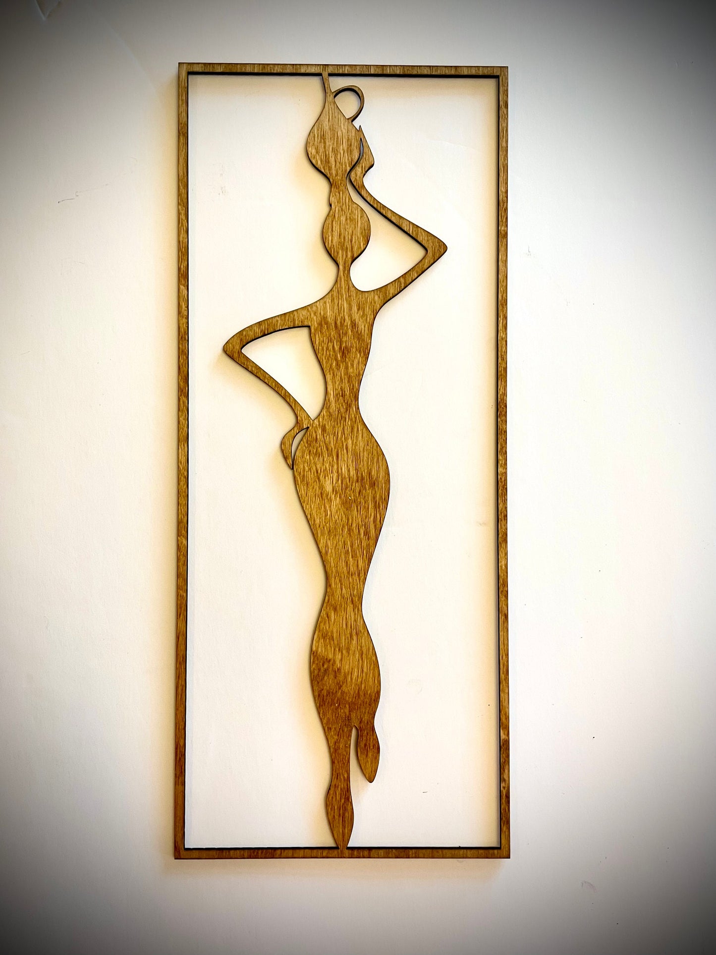 African Women Wood Wall Art | 3-Panel Set | Multiple Finishes