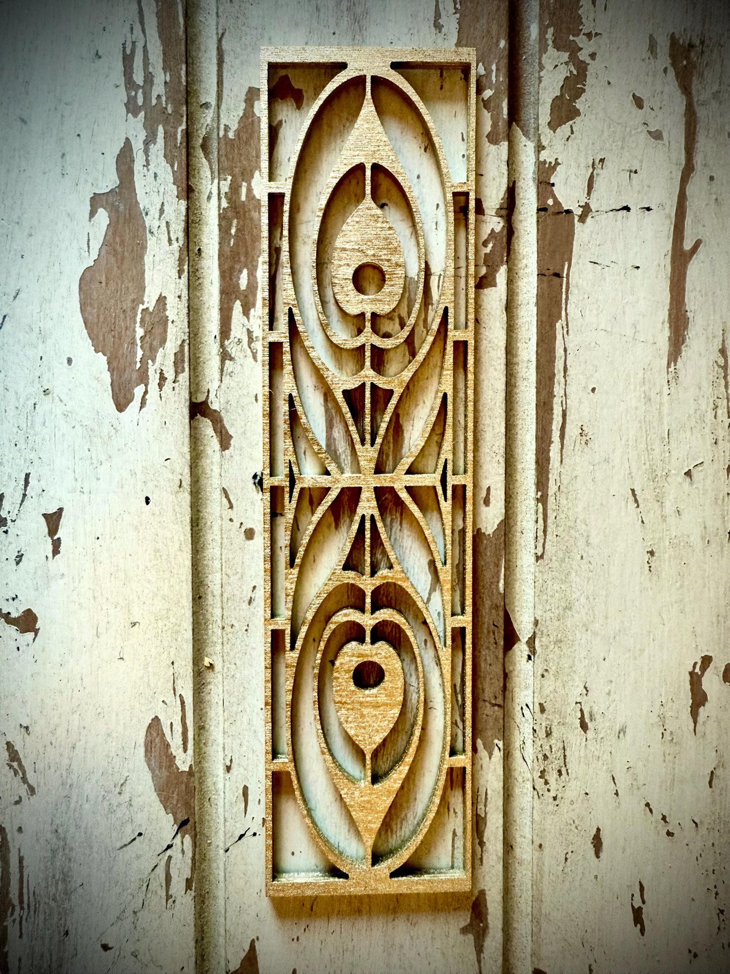 Boho Art Deco Peacock Feather Wood Drawer Knob & Pull Accent | Set of 2 | 15 Finishes | Set AV