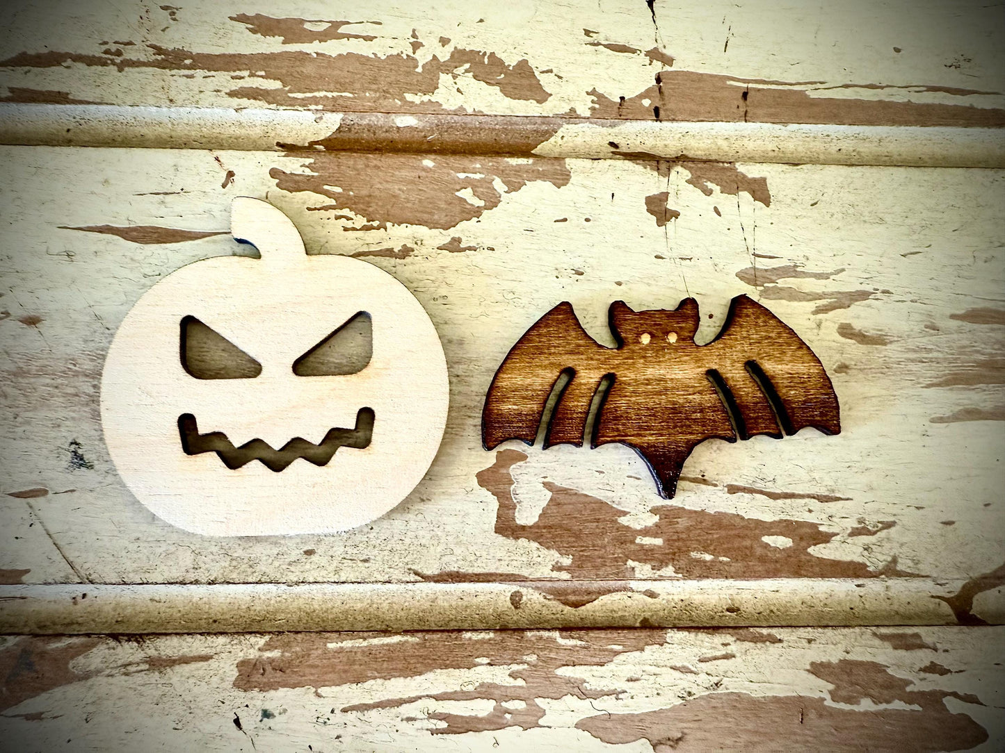 Tic Tac Halloween Wood Game | Laser Engraved | 12 Finishes | Halloween & Fall Gift