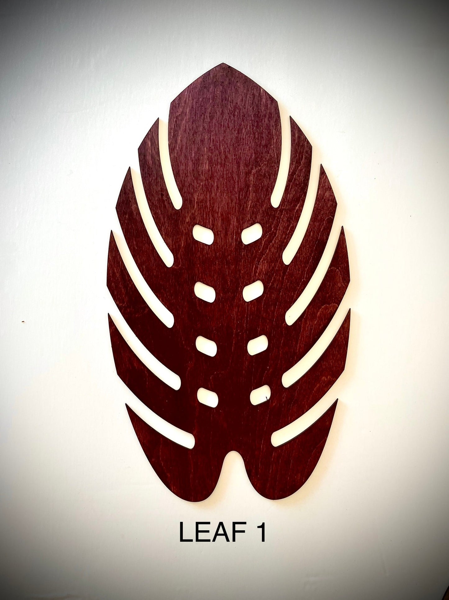 Monstera Leaf Wood Wall Art | 3-Panel Set | Multiple Finishes