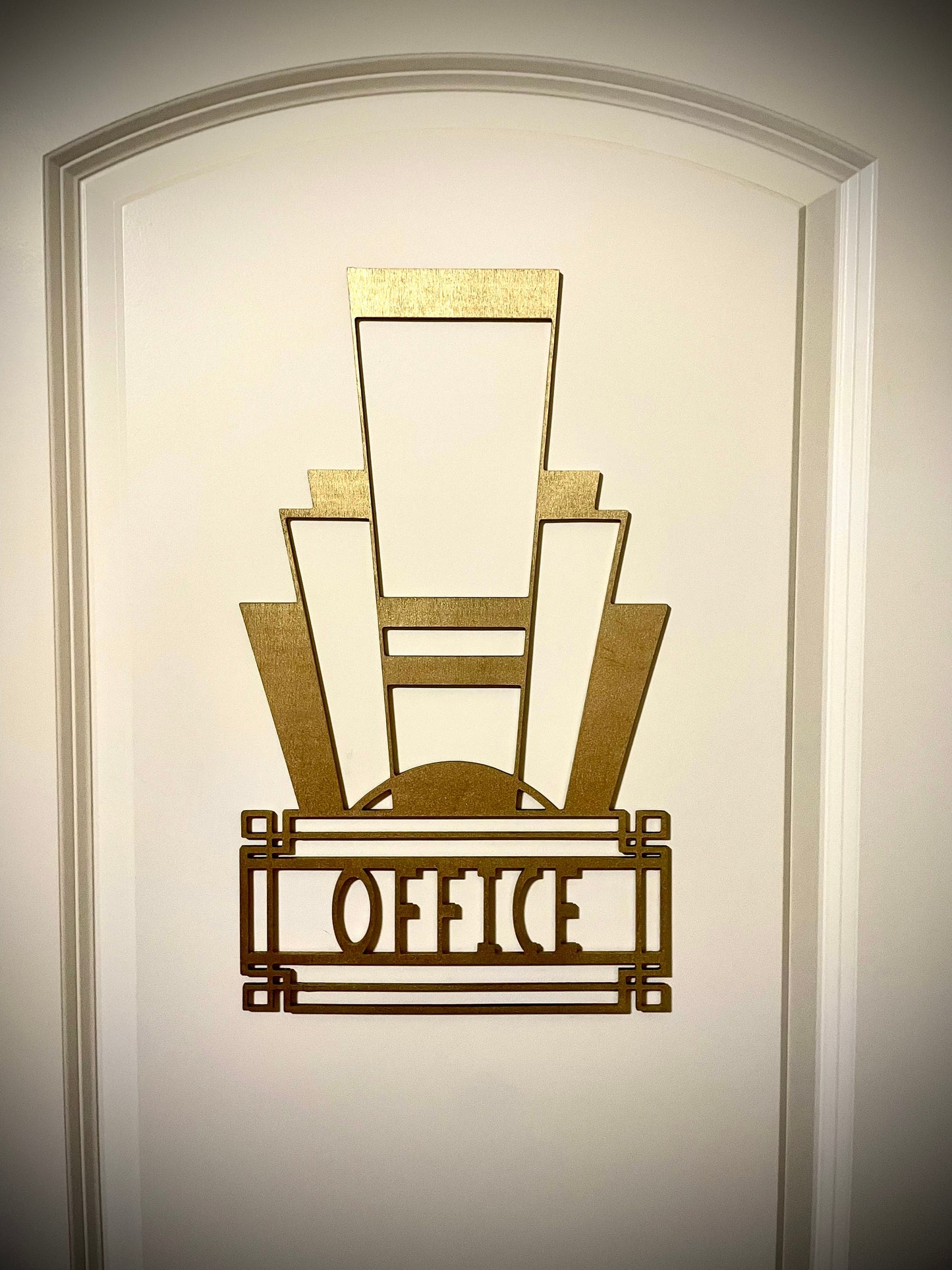 Boho Modern Art Deco Art Deco Gatsby Marquee Office Sign | decor wall art original