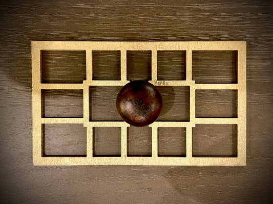 Boho Modern Art Deco Art Deco wood drawer knob or pull accent in natural or 14 other finishes.  2 pieces. Set AE Squares