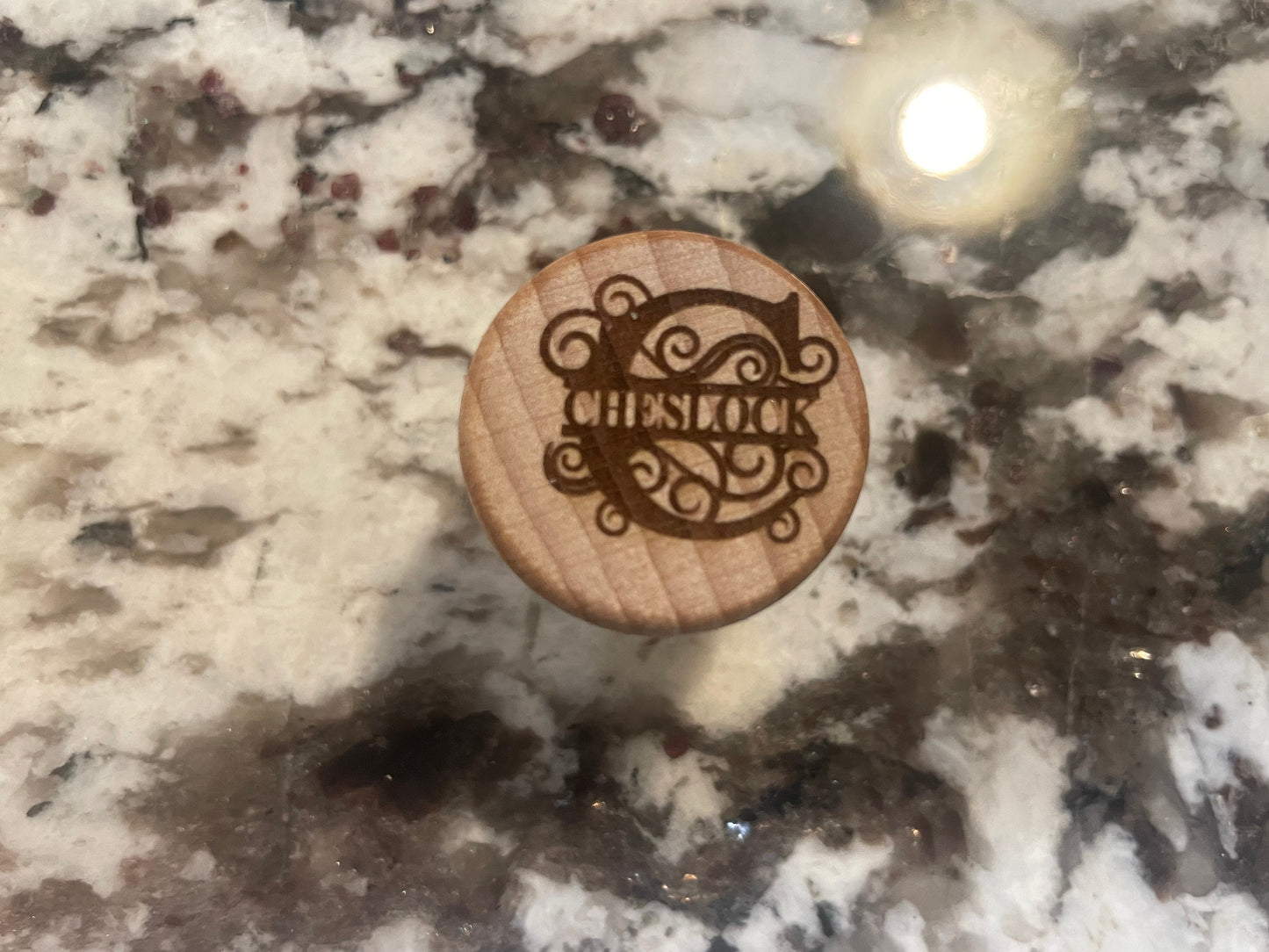 Custom Engraved Wood Wine Bottle Stopper | Personalized Wine Gift