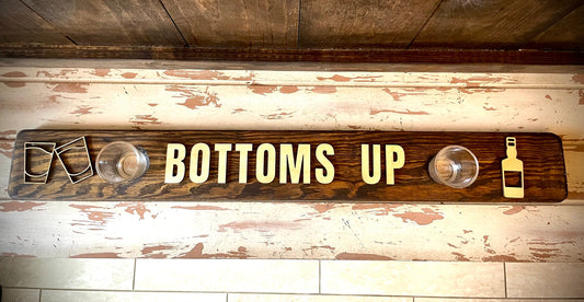 Custom Rustic Distressed Mini Shotski Shot Board | Personalized Raised Lettering | Weddings & Vacations
