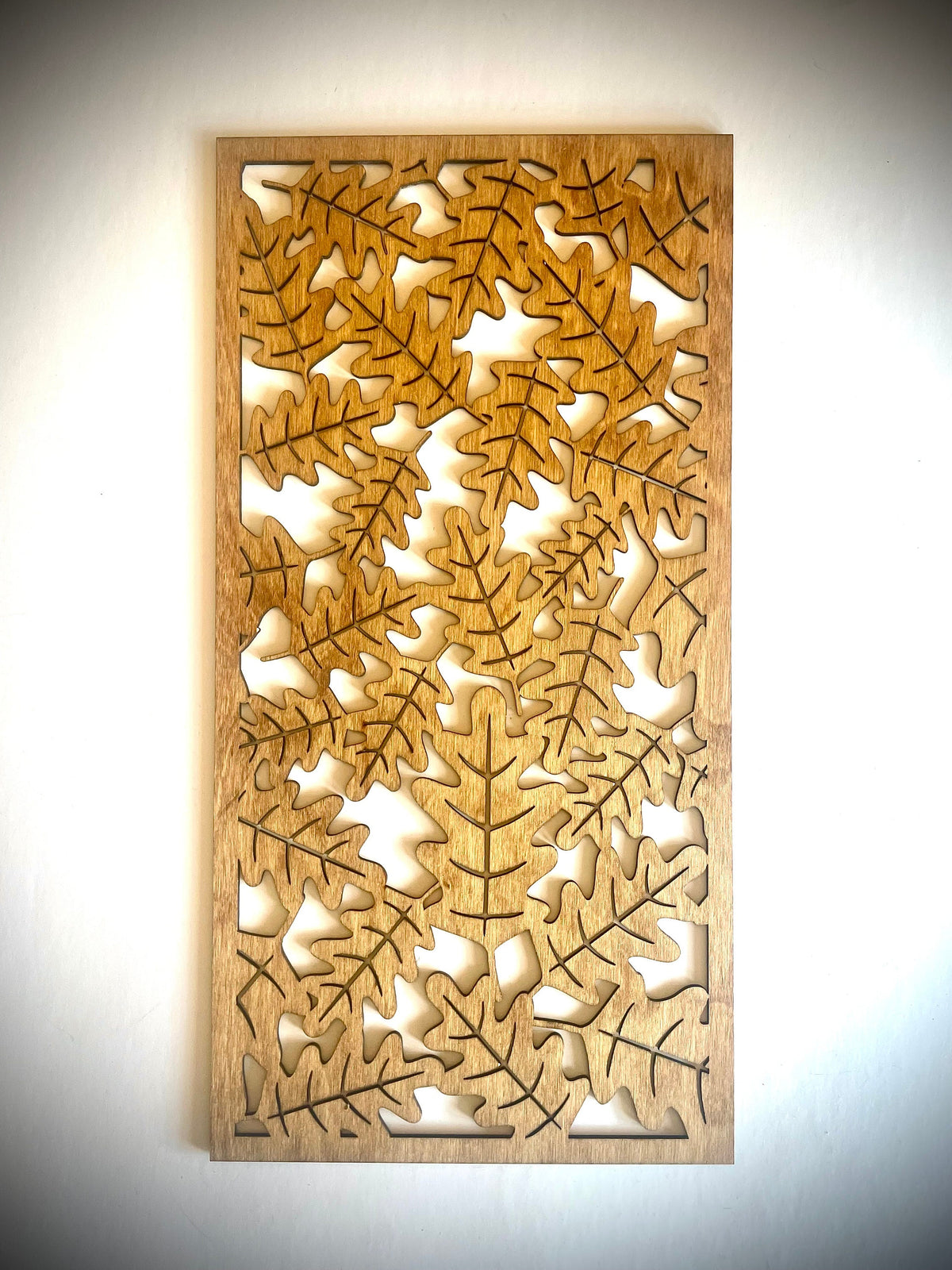 Fall Foliage Leaves Mandala Wood Wall Art | 3-Panel Set | Multiple Finishes