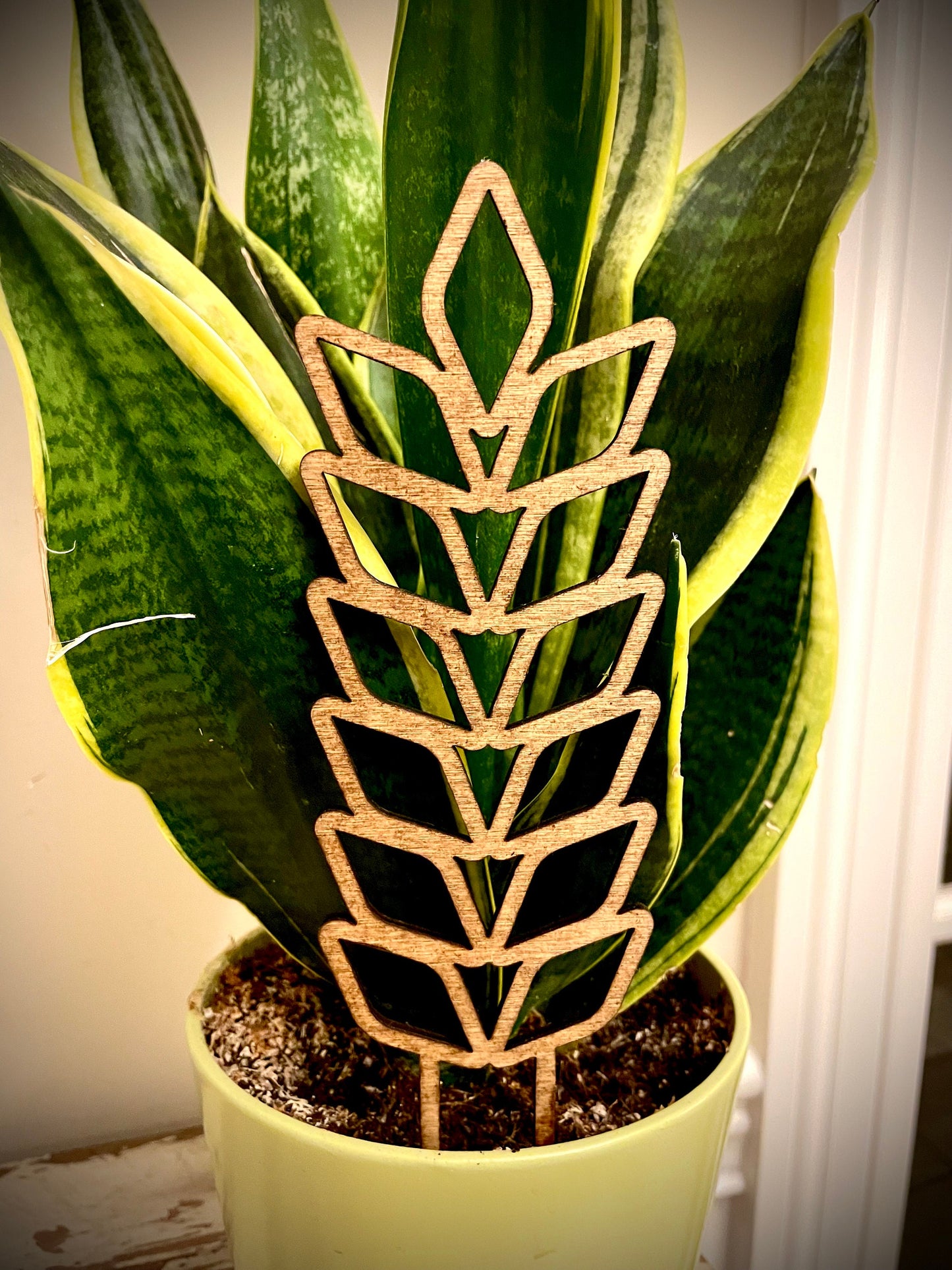 Boho Indoor Plant Trellis | Leaves | Multiple Sizes & Finishes | Style D