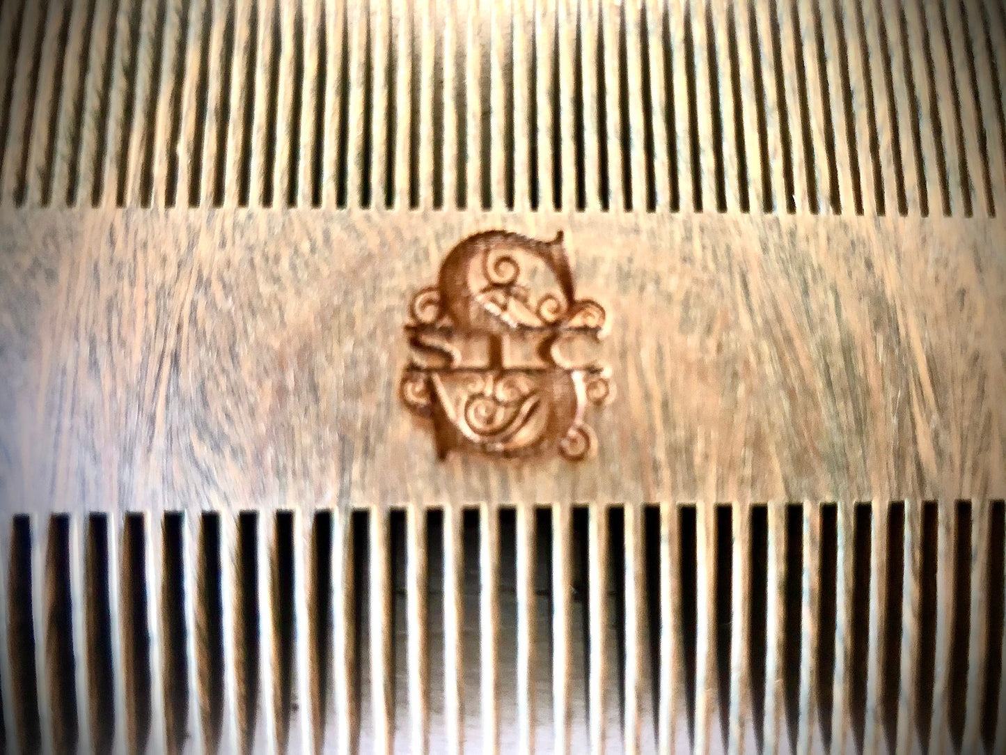 Custom Engraved Wood Beard Comb | Father's Day Gift for Dad or Husband