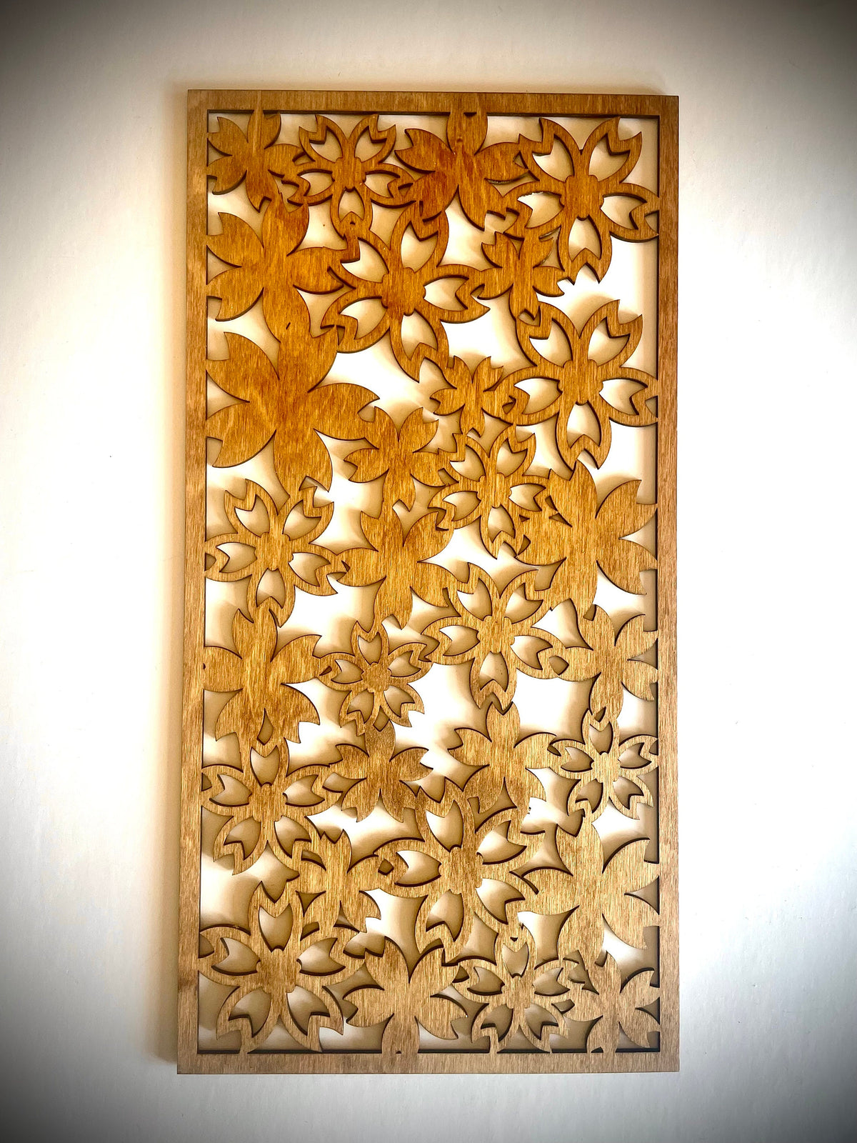 Fall Foliage Leaves Mandala Wood Wall Art | 3-Panel Set | Multiple Finishes