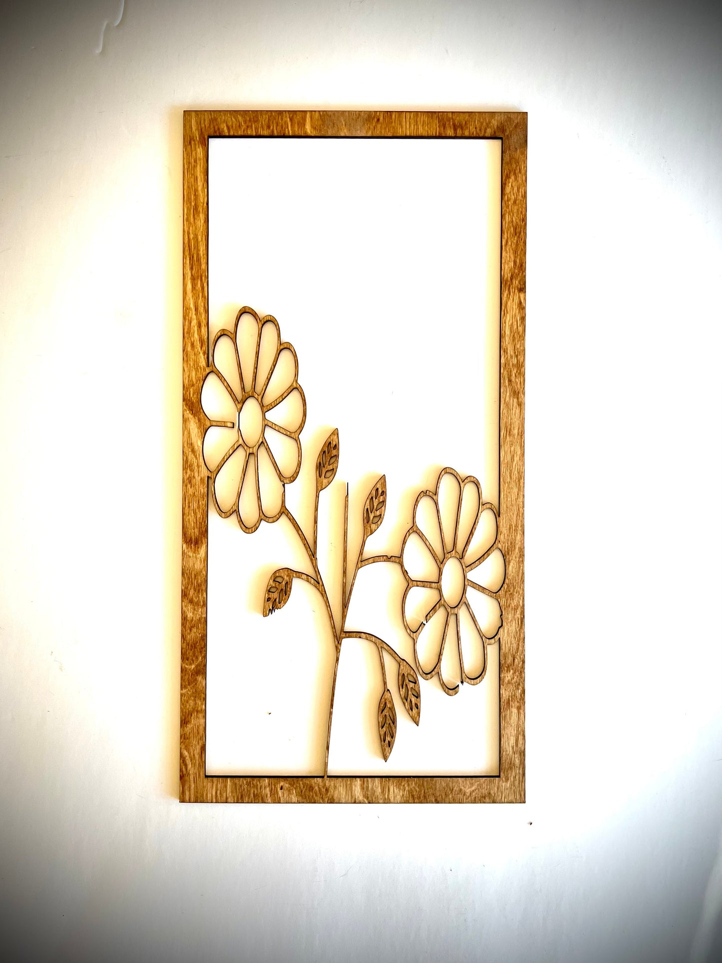 Boho Daisy Wood Wall Art | 3-Panel Set | Multiple Sizes & Finishes