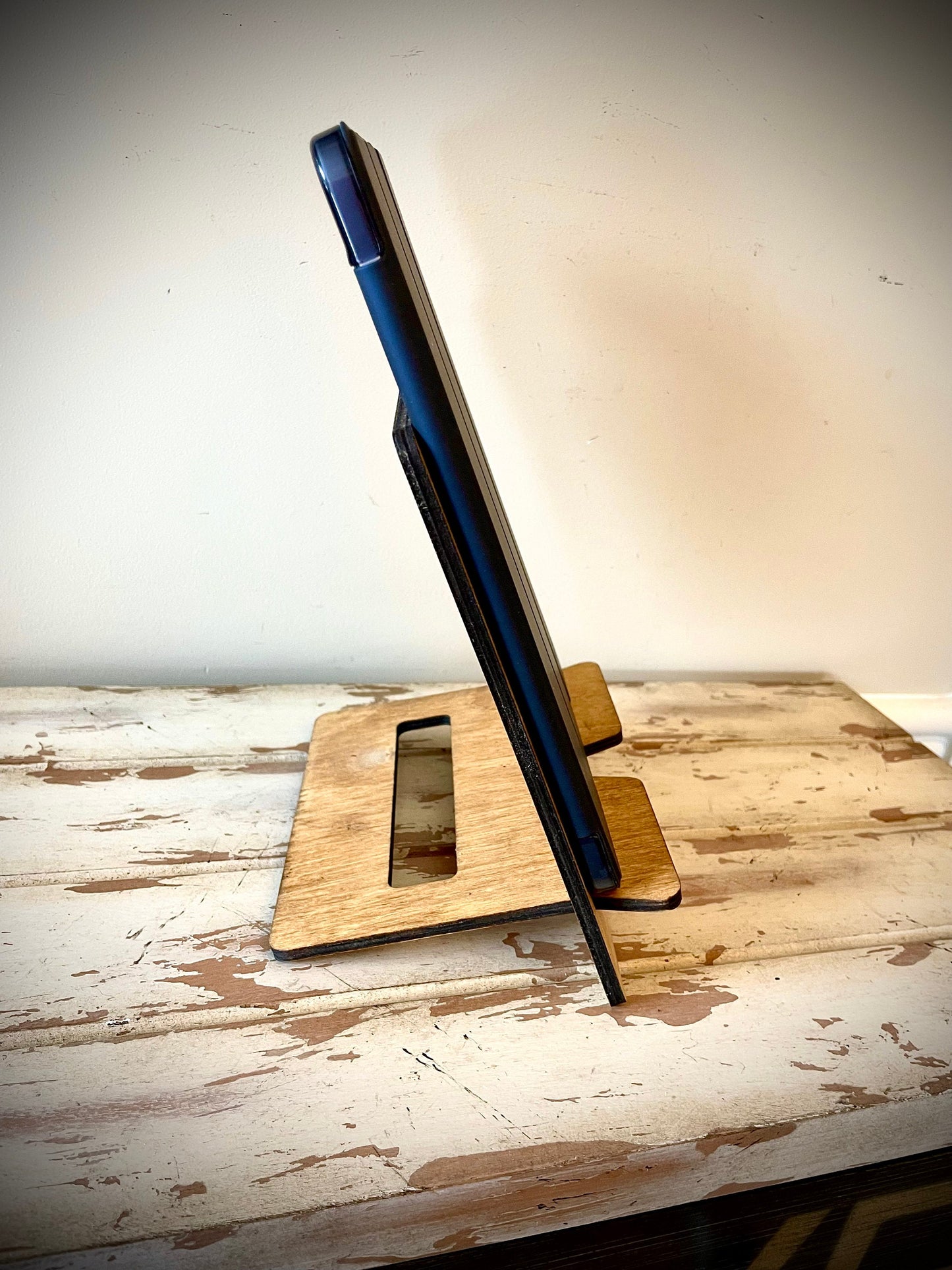 Wood Book & Cookbook Stand | Tablet & iPad Stand | 2 Sizes, 12 Finishes