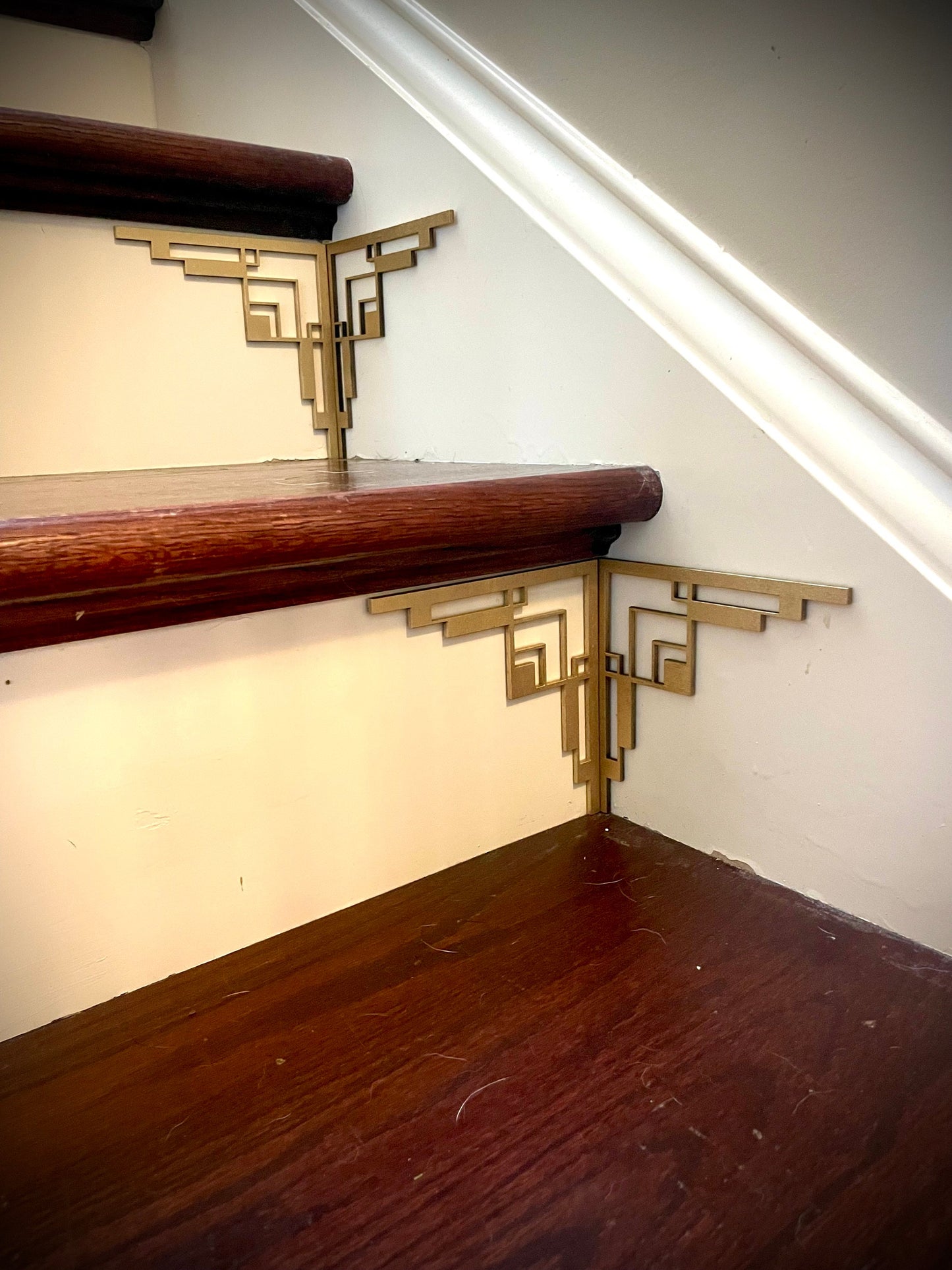 Art Deco art deco staircase accents / embellishments (set of 4) -set G