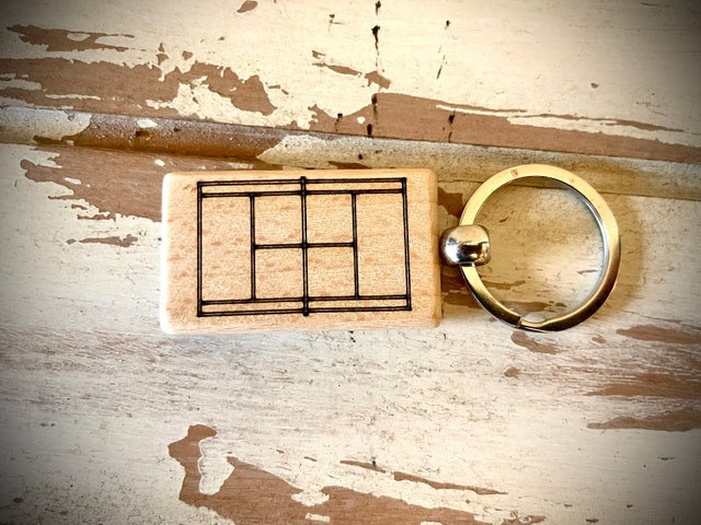 Custom School Mascot & Logo Wood Keychain | Laser Engraved | High School & College