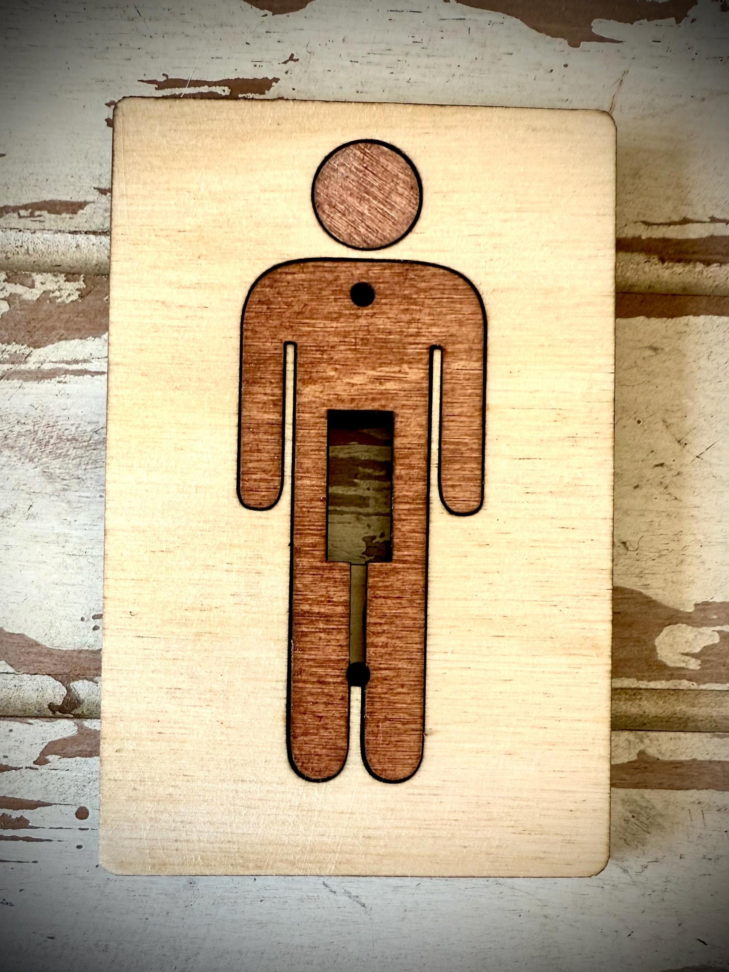 Funny Wood Inlay Single Light Switch Cover | Novelty Home Decor Gift